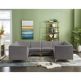 thumbnail image 6 of Meridian Furniture Alina Grey Velvet Modular Sectional, 6 of 20