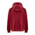 thumbnail image 5 of Htigea Womens Half Zip Sweatshirts Long Sleeve Y2k Tops Thin Fleece Cropped Hoodies Casual Loose Sweatshirt with Pockets Red S, 5 of 8