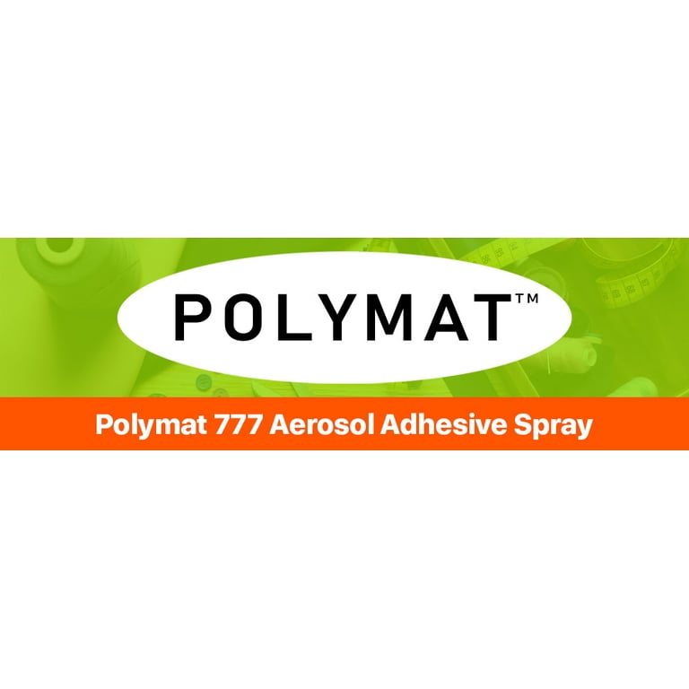 Polymat 777 PROFESSIONAL SPRAY GLUE ADHESIVE HIGH TACK BONDS FABRIC TO  LEATHER