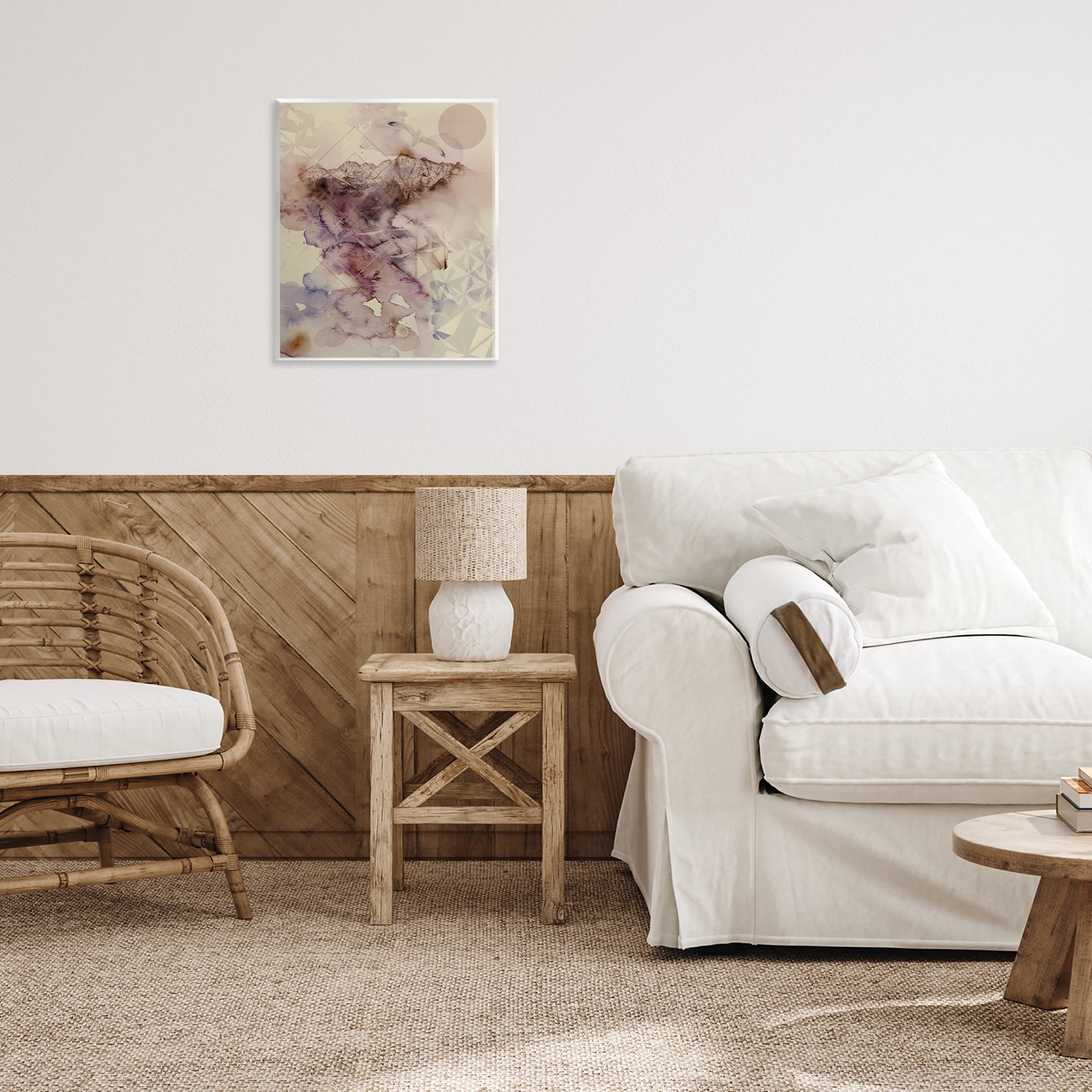 Stupell Industries Dust Abstract with Geometrics Wall Plaque Art, design by Gemma Bardot