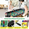 thumbnail image 6 of Topbuy 12-In-1 Game Table 48 Inch Combo Game Table w/ Billiards Foosball Ping Pong Hockey Shuffleboard, 6 of 9