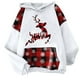 thumbnail image 4 of Sudaderas Con Capucha de Navidad Para Mujer, Estampado Gráfico A Cuadros, Moda Informal, Jersey de Manga Larga, Tops, Camisa, Blusa Odeerbi ODB203498, 4 of 5