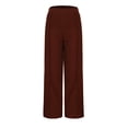 thumbnail image 1 of Prix Réduit, Pantalon Grand Taille Haute pour Femme, Couleur Unie, Coupe Décontractée, Extensible Confortable, pour le Travail/tenue, Style Polyvalent, Entretien Facile, Taille Élastique Confortable et Durable, 1 of 7