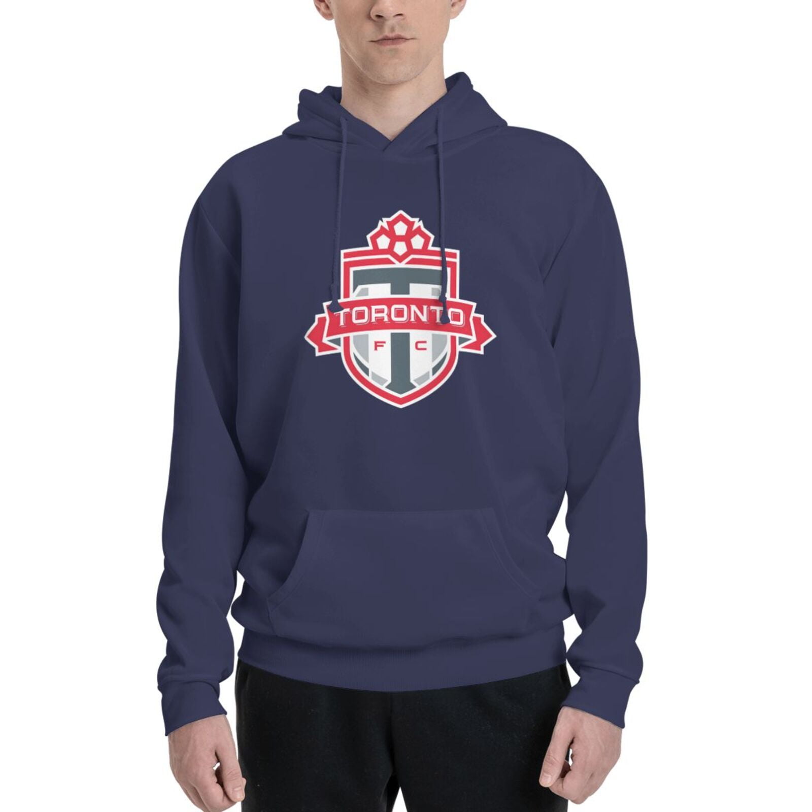 Toronto Fc Hoodie Mens Fleece Casual Pullover Sweatshirt With