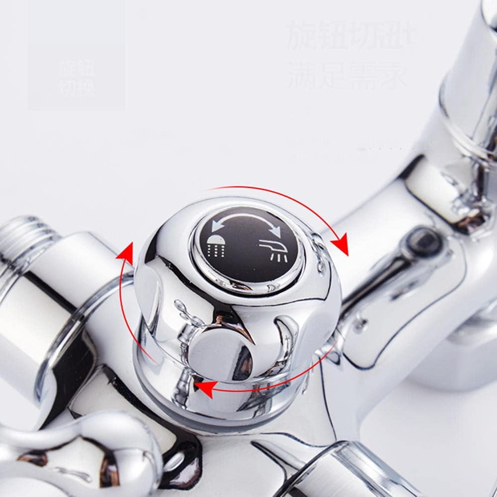 bathtub faucet Wall Mounted Brass Double Cold and Hot Water Bathtub Faucet Chrome Plating