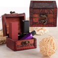 thumbnail image 1 of Caja de almacenamiento de escritorio ANGGREK Madera Aleación Color rojo cinabrio, 1 of 8