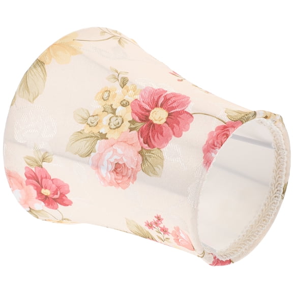 OUNONA Lampshades Floral Lamp Shade Cloth 1Pack