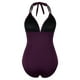 thumbnail image 4 of MKLEKYY Trajes De Baño Dama Womens Bikini Piece Swimsuit Solid Colour Backless Fashion Sexy Swimsuit, 4 of 5