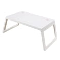 thumbnail image 4 of Soporte de cama ajustable, mesa de bandeja de escritorio de regazo, bandeja de desayuno, escritorio portátil plegable para computadora portátil, mesa Blanco Salvador escritorio para laptop, 4 of 10