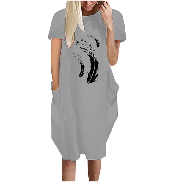 WILLBEST Vestido Largo Casual Para Mujer, Vestido Casual Con Estampado Floral, Cómodo Y Elegante Para Uso Diario.
