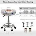 thumbnail image 6 of Renewold Highland Cow Floral Violet Round Stool Covers Washable Stretch Bar Stool Seat Cover 12"-14" Dustproof Stool Slipcover Home Bar Decor, 2 Count, 6 of 6