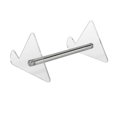 thumbnail image 3 of 1-Tier Acrylic Keyboard Display Stand Clear Mechanical Keyboard Holder Storage Stands for Tablet Pic, 3 of 5
