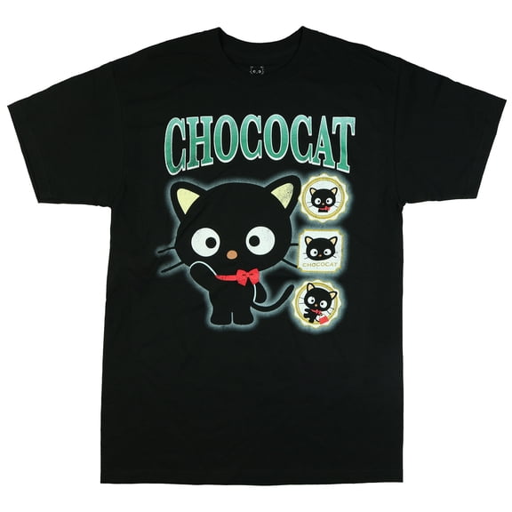 Sanrio Hello Kitty Shirt Men's Chococat Waving Short Sleeve Graphic Tee