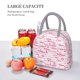 thumbnail image 5 of Fotbe Breast Cancer Ribbons Awareness Bolsa de Almuerzo con Estampado, Lonchera Aislada, Contenedor de Comida Reutilizable Tipo Cooler a Prueba de Fugas, 5 of 6