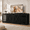 Black, variant on Axioo 94.5 Inch Large Farmhouse Dog Crate TV Stand, Wooden Dog Crate Furniture for 2 Large Dogs, Heavy Duty Double Dog Kennel with Divider, Black