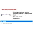 thumbnail image 2 of Cornering Lamp Socket Connector - Compatible with 1997 - 2000 Chevy Malibu 1998 1999, 2 of 2