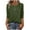 Army Green, variant on Stamzod Spring Tops for Women Fashion Solid Color Crewneck Lightweight Tops & Blouses Casual Loose 3/4 Sleeve Tops for Women White XL