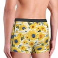 thumbnail image 4 of Bingfone Blue Floral Sunflower Men's Underwear - Casual Stretch Boxer Briefs-X-Large, 4 of 7