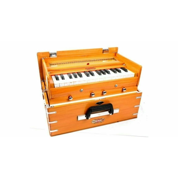 New BINA 2 Octaves Double Reeds 4 Stopper Double Bellow 32 Keys Harmonium