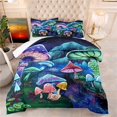 thumbnail image 2 of Mushroom Submarine Bed Duvet Cover King Size,Colorful Underwater World Bedding Set, Mushroom Fitted Duvet Cover for Kids Boys Girls Teens Room Decor,1 Duvet Cover and 2 Pillowcase, 2 of 4