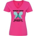 thumbnail image 3 of Inktastic Ovarian Cancer Awareness Hope Support and Love Women's V-Neck T-Shirt, 3 of 5