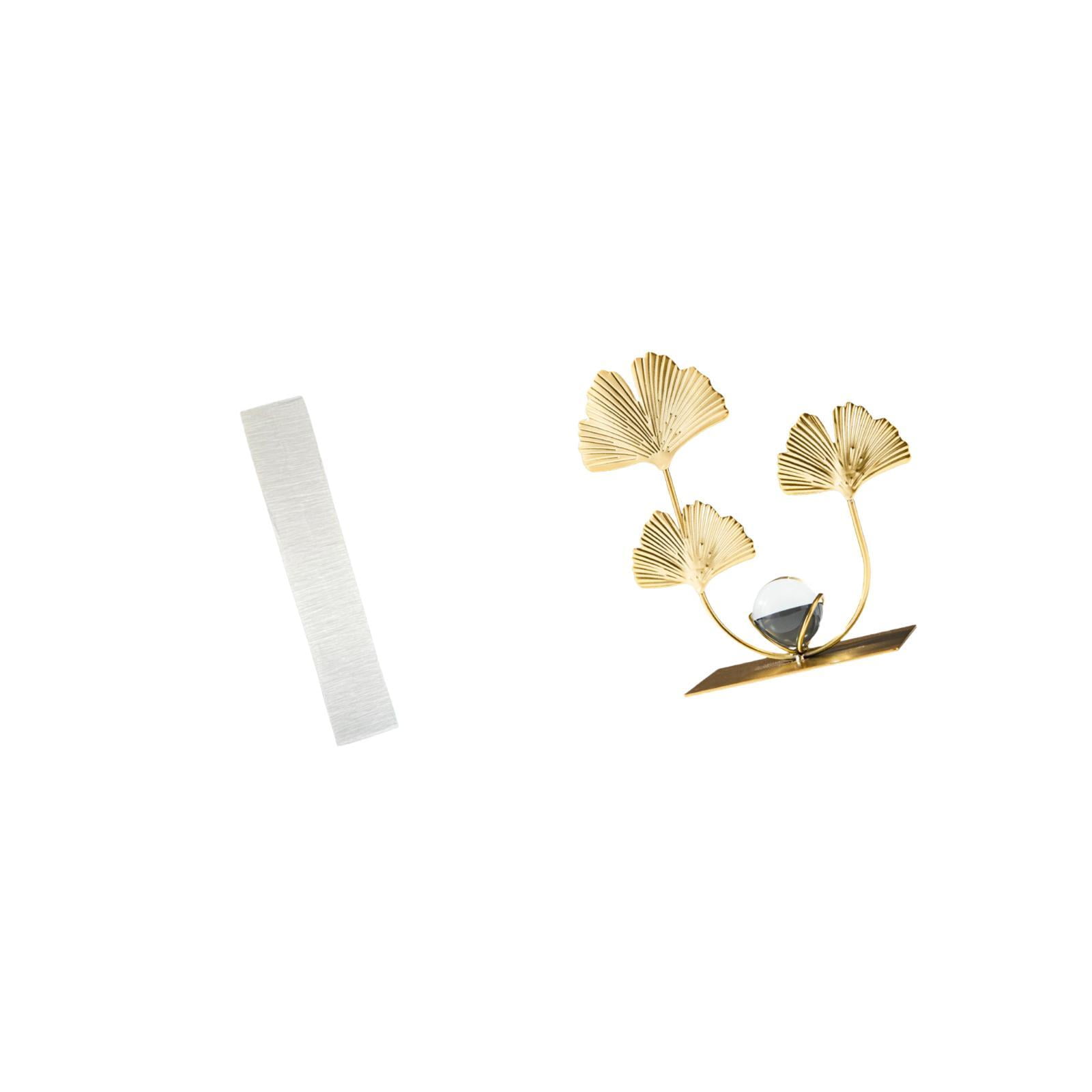 2 Pieces Floor Lamp Shade Leaf Sculpture Figurine Metal Paper Minimalist Design for Living Room Bedroom Study