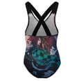 thumbnail image 2 of Demon Slayer Swimwear Kids' One-Piece Swimsuit Quick-Dry Cute Printed Girls' Swimwear Bathing Suit for Beach & Pool 11-13Y(160cm), 2 of 8
