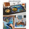 thumbnail image 6 of nqOlkjepod Large Induction Cooktop Protector Mat 28.5"x20.5", Blue Sea Turtle Ocean Stove Top Covers for Electric Stove, Colorful Coral Sea Underwater Stove Burner Cover Mats, Glass Top Stove Cover, 6 of 8