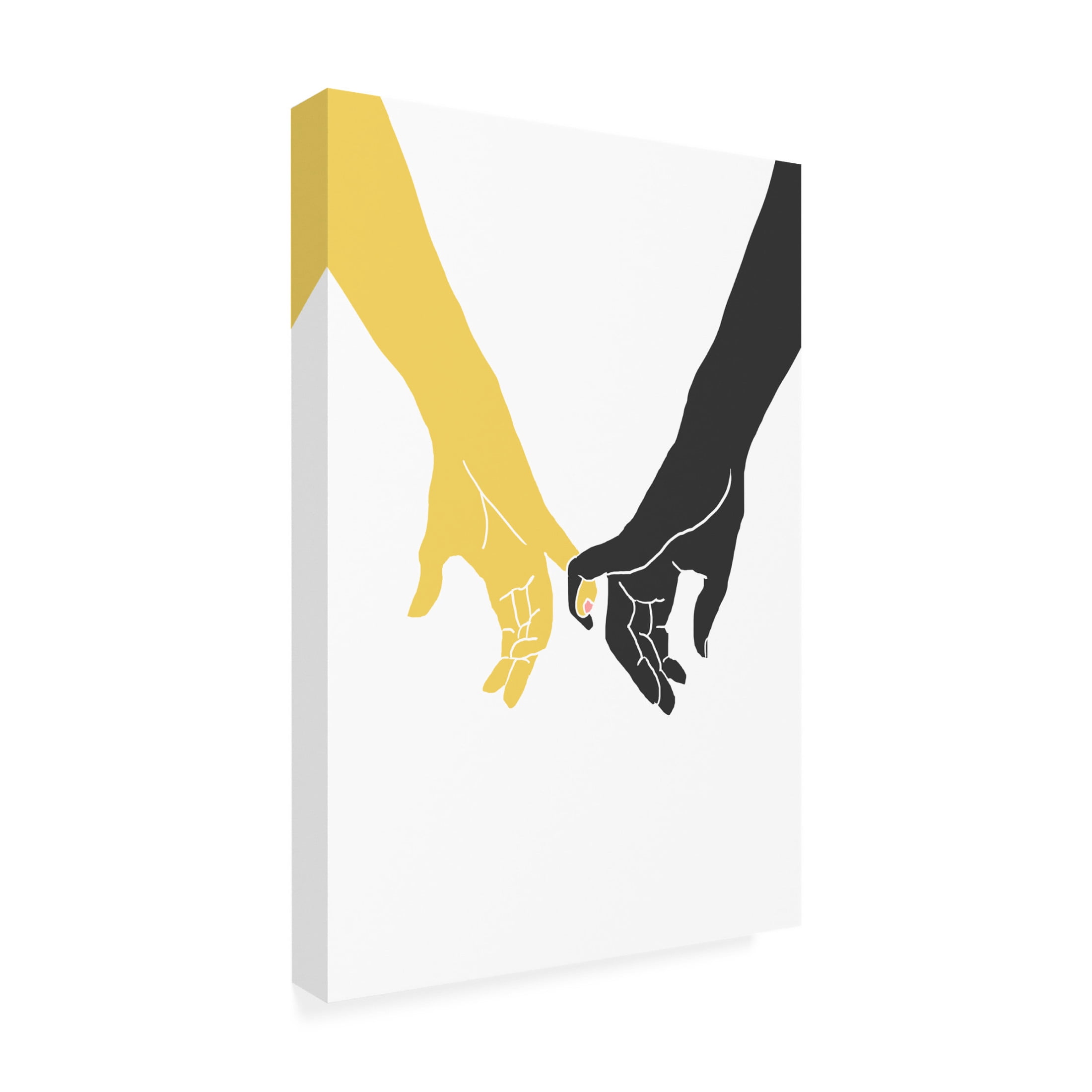 Canvas Wall Art - Pictufy Studio Ii 'Hands Pinky' Wall Art for Living Room, Bedroom, or Office Décor by Trademark Fine Art - 22 x 32 Inches