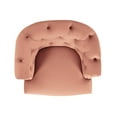 thumbnail image 4 of Katherine Tufted Accent Chair Peach Orange Velvet, 4 of 15