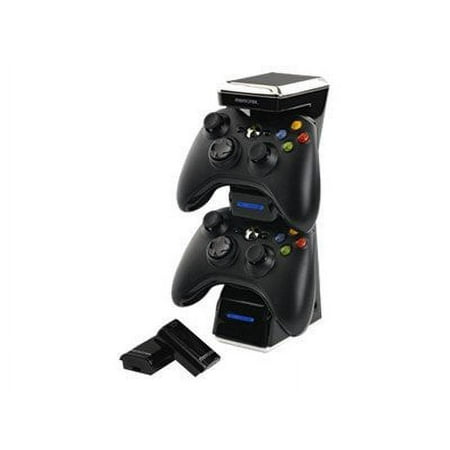 Memorex Dual Controller Charging Kit - Charging stand + AC power adapter - for Microsoft Xbox 360