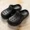 BLACK, variant on Unisex Platform Clogs, Thick Sole EVA Garden Shoes, Non-Slip Breathable Slip-On Sandals for Women Men, Casual Beach & Outdoor Footwear