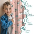thumbnail image 3 of Blackout Kids Curtains,Pink Fairy Rainbow Pattern Childrens Insulated Curtains Set Of 2,Bedroom Essentials,Toddler Room Decor 52"x84", 3 of 5