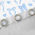 thumbnail image 4 of Manfei Blue Bowknot Curtains Pack of 2 (42x84 Each) for Boys Girls, Cute Love HeartCurtains Blackout, 4 of 6