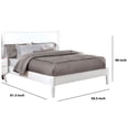 thumbnail image 5 of Transitional Wooden Full Bed with Round Tapered Legs and Headboard White - Saltoro Sherpi, 5 of 5