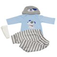 thumbnail image 1 of Mameluco + Pantalones + Sombrero + Calcetines para 22 - 23 Pulgadas Reborn Baby Girl Muñecas Sunnimix muñecas mameluco calcetines sombrero, 1 of 8