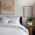 thumbnail image 4 of French Linen and Cotton Duvet Cover & Sham Set - Twin/Twin XL - White | BOKSER HOME, 4 of 5