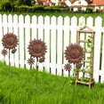 thumbnail image 4 of Garden Decor for Outside, Sunflower Decorative Garden Stakes for Spring Outdoor Yard Decor, Metal Yard Art for Outdoor Lawn Ornaments, Garden Pathways, and Patio Decoration, 4 of 6