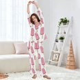 thumbnail image 5 of FORMRS Womens Pajama Set Long Sleeve Top and Pants with Pockets Soft Comfy Lounge Sleepwear, Sizes S-2XL, Pink Ice Cream, 5 of 7