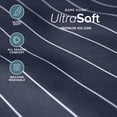 thumbnail image 4 of Bare Home Ultra-Soft Sheet Set - Premium 1800 Collection - Deep Pockets - 4-Pieces - King, Pinstripe - Midnight/White, 4 of 7