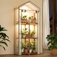 thumbnail image 1 of Greenhouse Bamworld Mini con soporte para plantas Grow Light de 3 niveles, 1 of 5