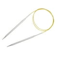 thumbnail image 3 of Agujas de Tejer Circulares Uxcell Talla US 10 Aguja Redonda de Metal Acero Inoxidable para Proyectos Hechos a Mano DIY Tejer Amarillo, 3 of 6