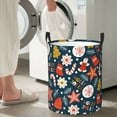 thumbnail image 5 of Fuzoiu Holiday Christmas Cookies Print Circular Hamper,Laundry Basket with Handle,Collapsible Laundry,Dirty Clothes Storage Basket,for Bedroom Bathroom Dorm Living Room-Small, 5 of 6