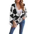 thumbnail image 1 of Women's cardigans, V-neck, casual cardigans, knitted coat, 1 of 4