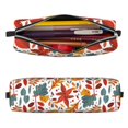 thumbnail image 2 of Vsdgher Autumn Leaves Leather Pencil Case, Makeup Pouch, Zipper Pouch for Daily Essentials, Storage Organizer, Cosmetics and Stationary Bag, 2 of 7