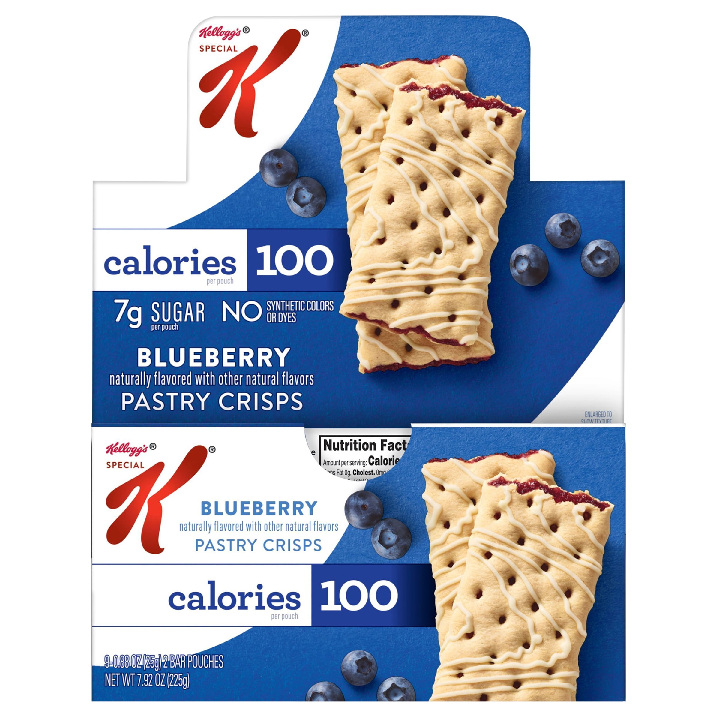 Kellogg's Special K Blueberry Pastry Crisps, 0.88 oz, 9 count