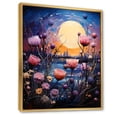 thumbnail image 2 of Designart "Peach Thistle Euphony" Floral & Botanical Floater Framed Wall Decor, 2 of 7