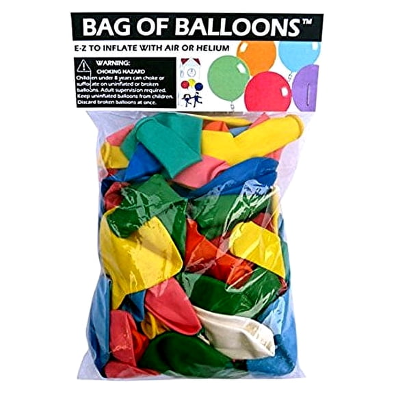 Bag of Balloons - 72 ct. Assorted Color Latex Balloons