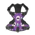 thumbnail image 4 of XMXY No Pull Dog Harness, Skull Fantasy Sparkle Pumpkin Adjustable Reflective Pet Harness with Oxford Vest, X-Large Size, 4 of 9