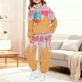 thumbnail image 5 of MEZZALL Boys 67 Ice Cream Print Sweatsuit Clothing Sets Long Sleeve Cute Pacthwork Sweatshirt Tops Hoodie Trousers Pants Sets Leisure Long Sleeve Clothing Sets, 5 of 5